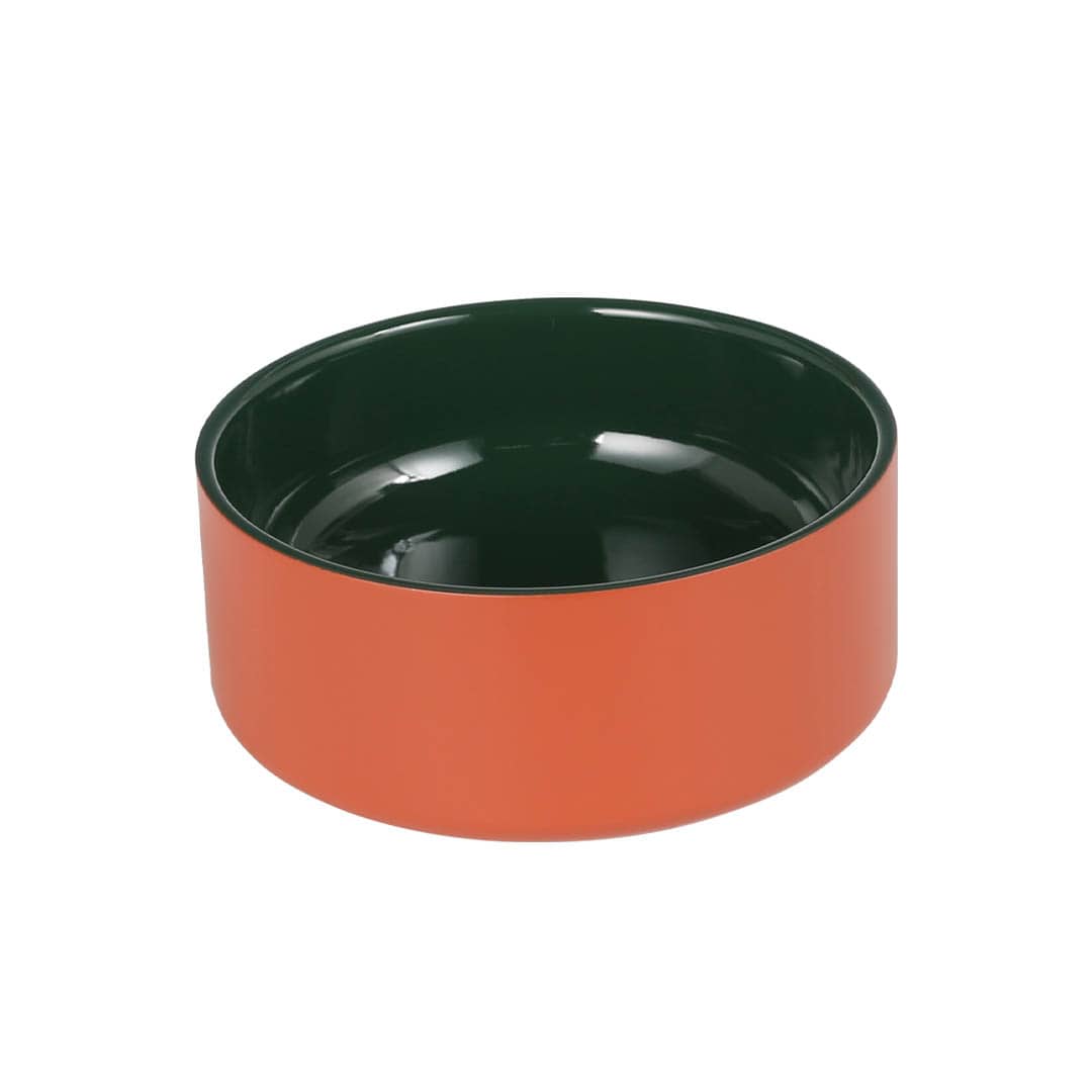 DOUBLE WALL DOG BOWL S TERRACOTTA