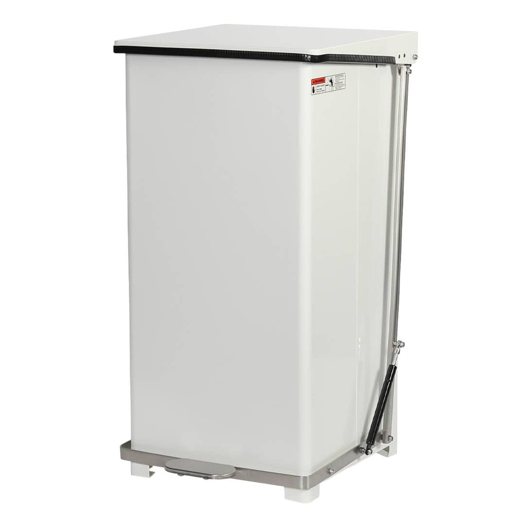 PEDAL BIN 90L WHITE