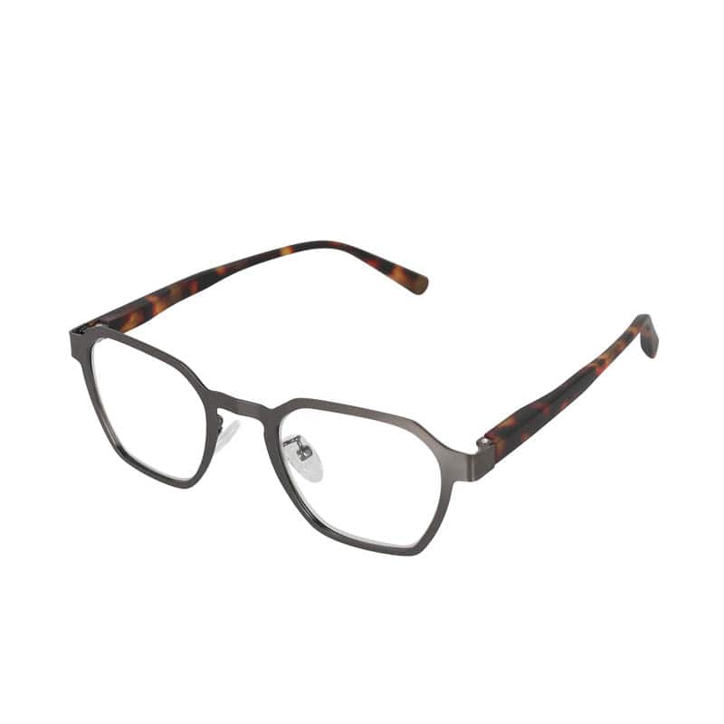 READING GLASSES GUN/TORTOISE 1.5