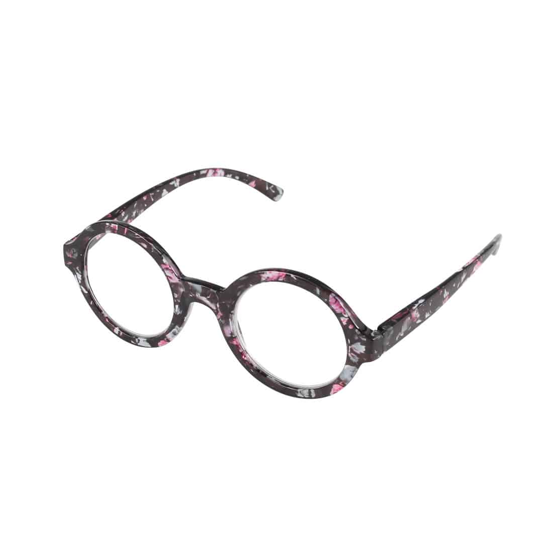 READING GLASSES BLACK PINK 2.5