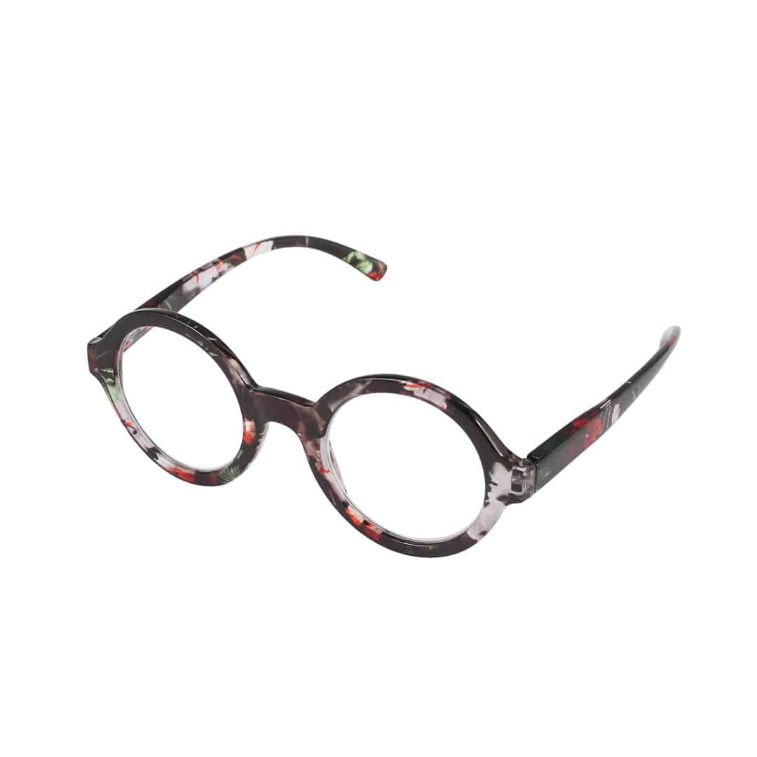 READING GLASSES BLACK RED 2.5