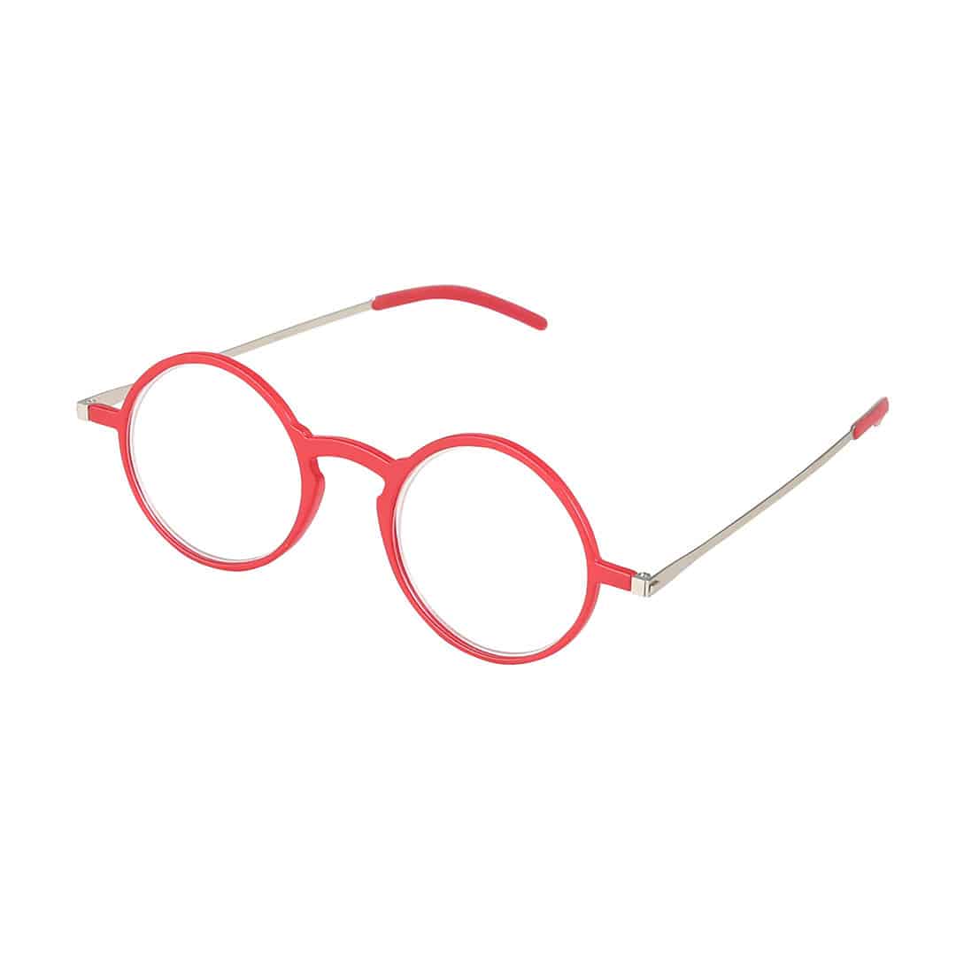 READING GLASSES THIN RED/SV 1.0