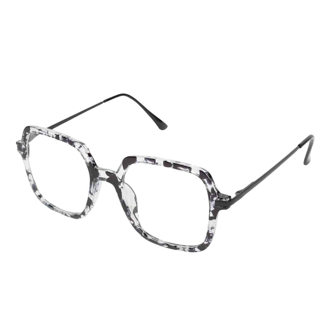 READING GLASSES BLACK CLEAR 1.0