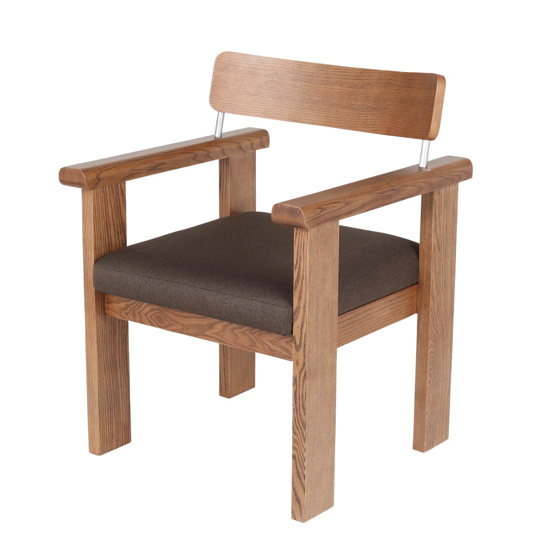 "WRIGHT" DINING CHAIR BROWN