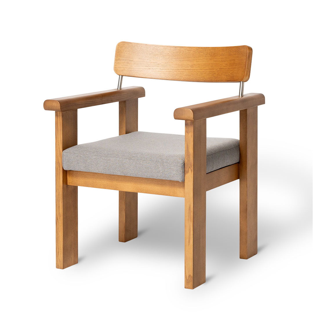 "WRIGHT" DINING CHAIR GRAY