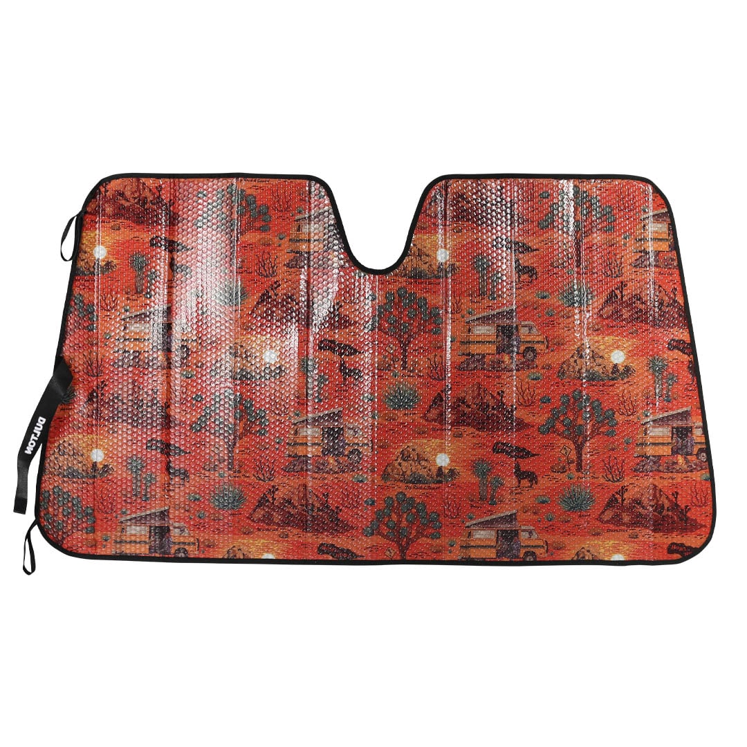 AUTO SUNSHADE DESERT L ORANGE