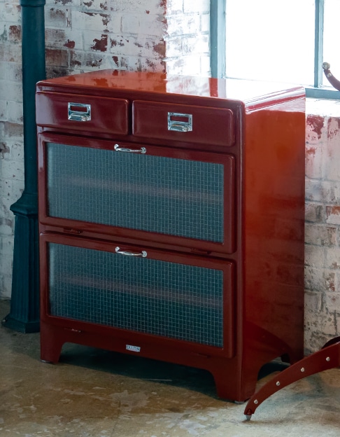 2 LAYER CABINET BRICK BROWN