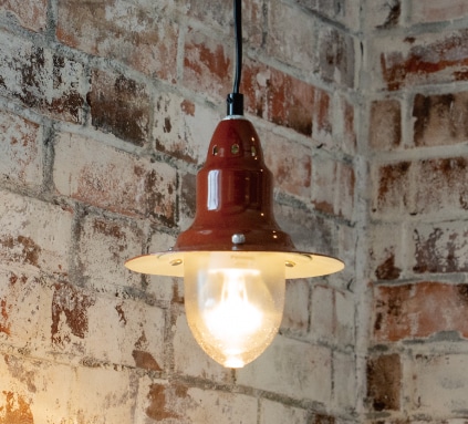 PENDANT LAMP BRICK BROWN