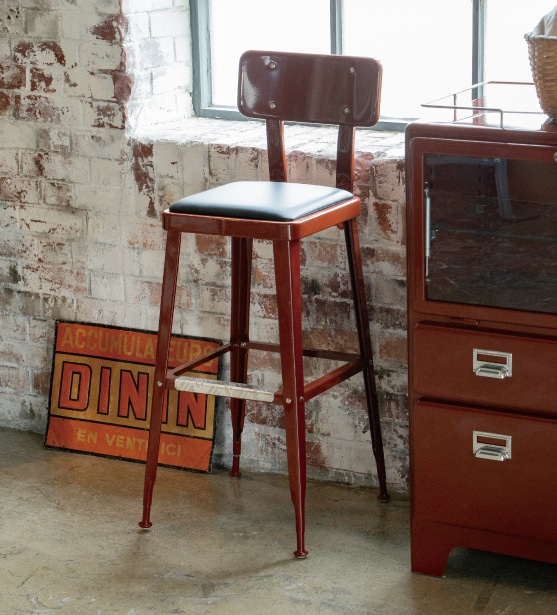 STANDARD BAR CHAIR BRICK BROWN