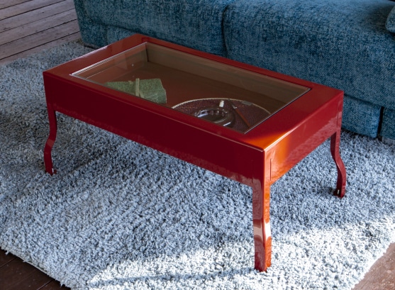 LOW TABLE 120 BRICK BROWN