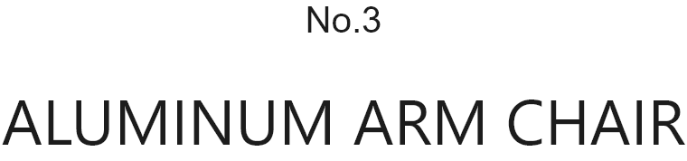ALUMINUM ARM CHAIR