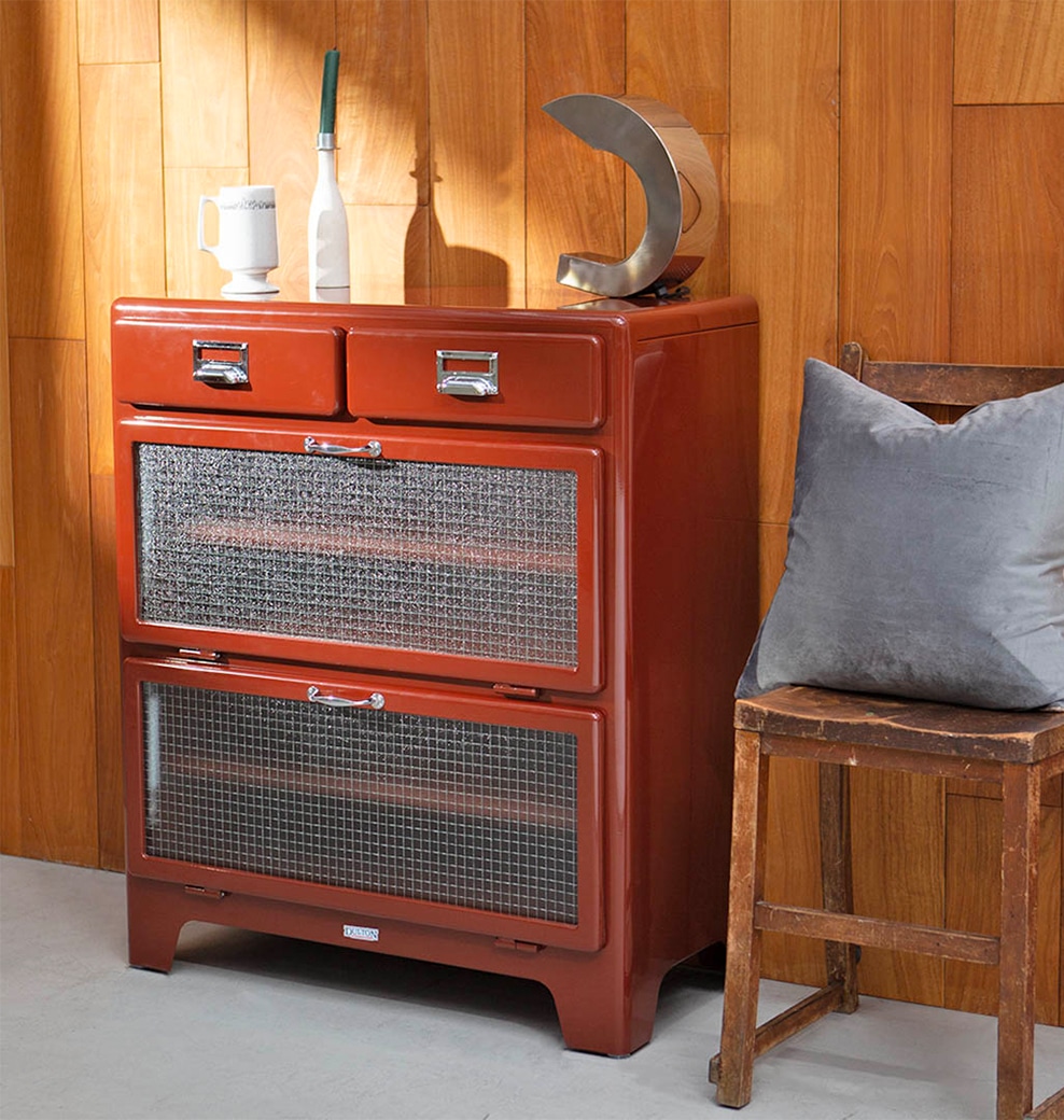 2 LAYER CABINET BRICK BROWN