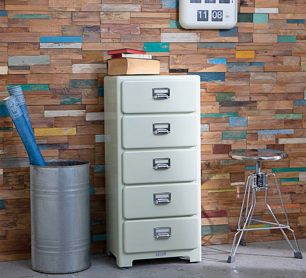 5 DRAWERS CHEST IVORY