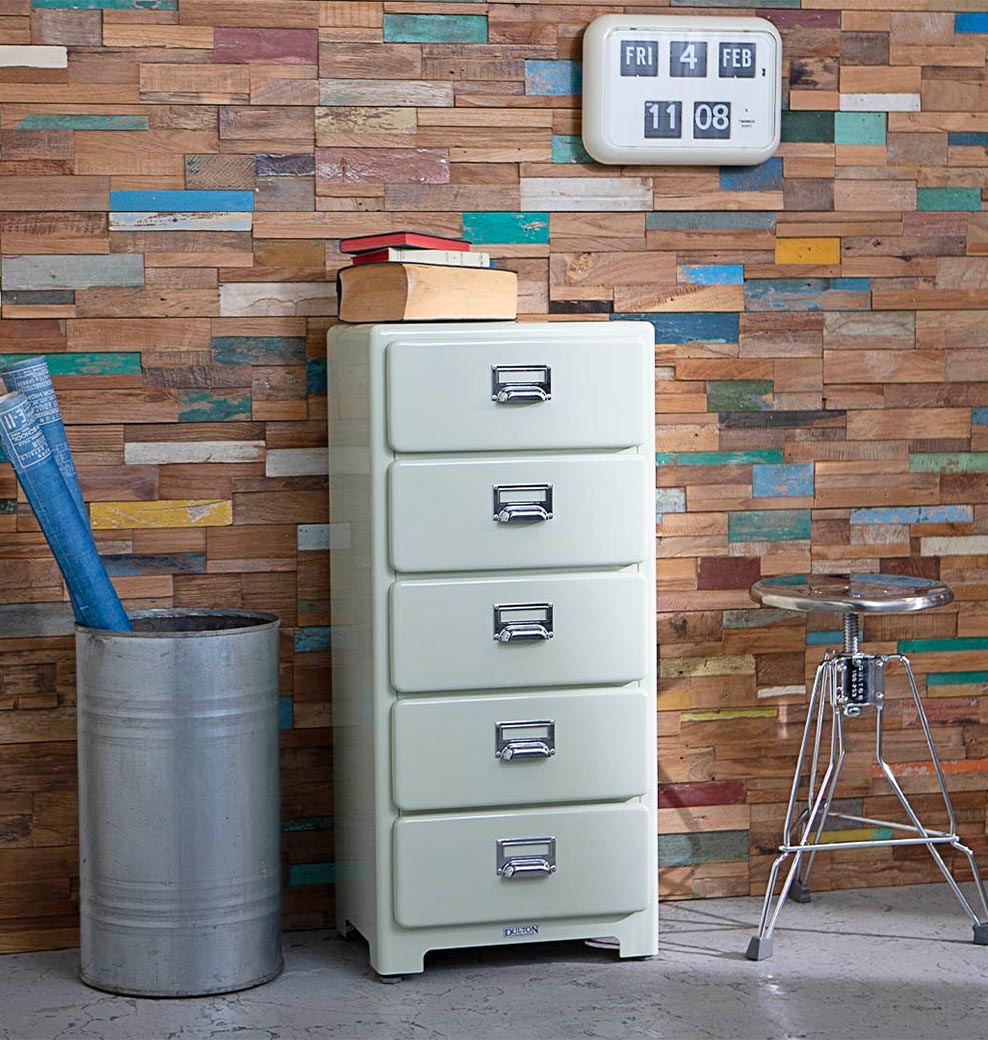 5 DRAWERS CHEST IVORY