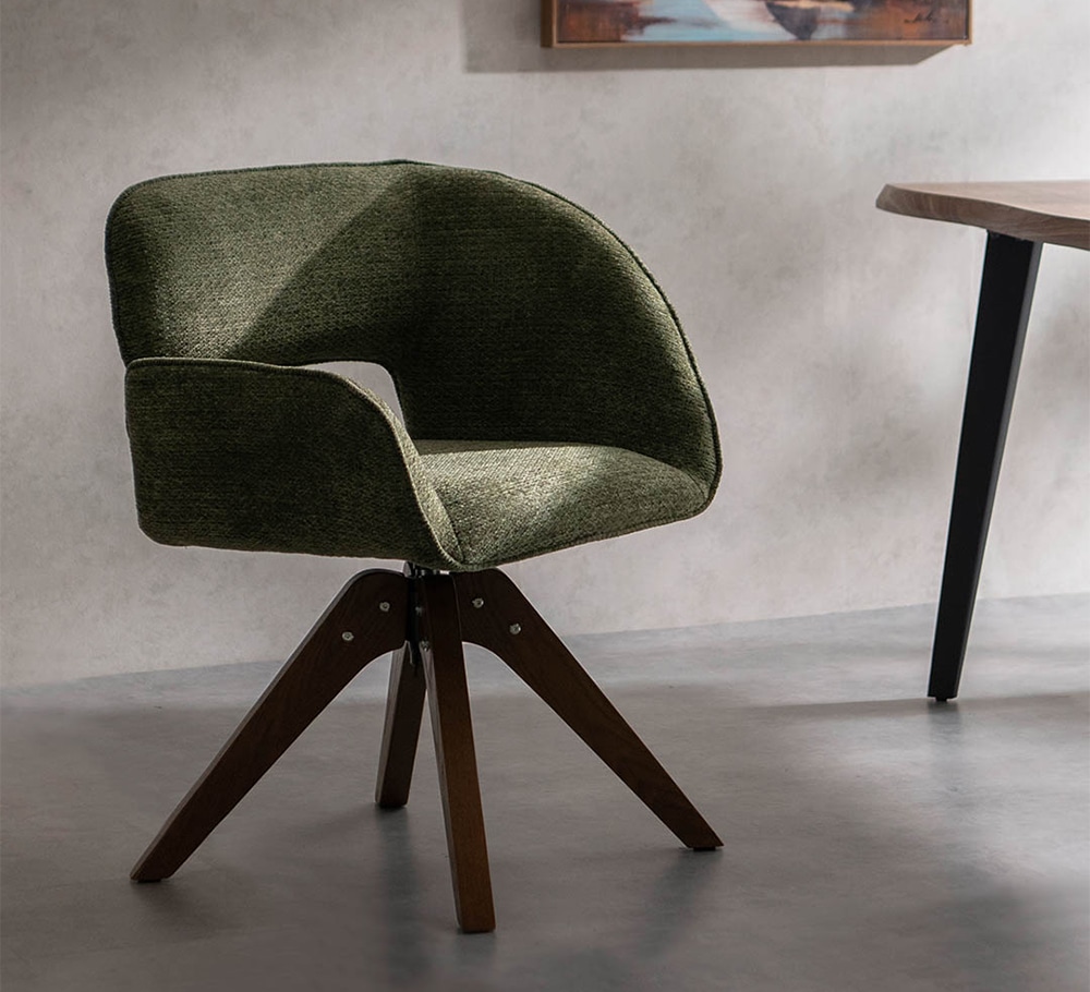 ROTATING DINING CHAIR GRAY