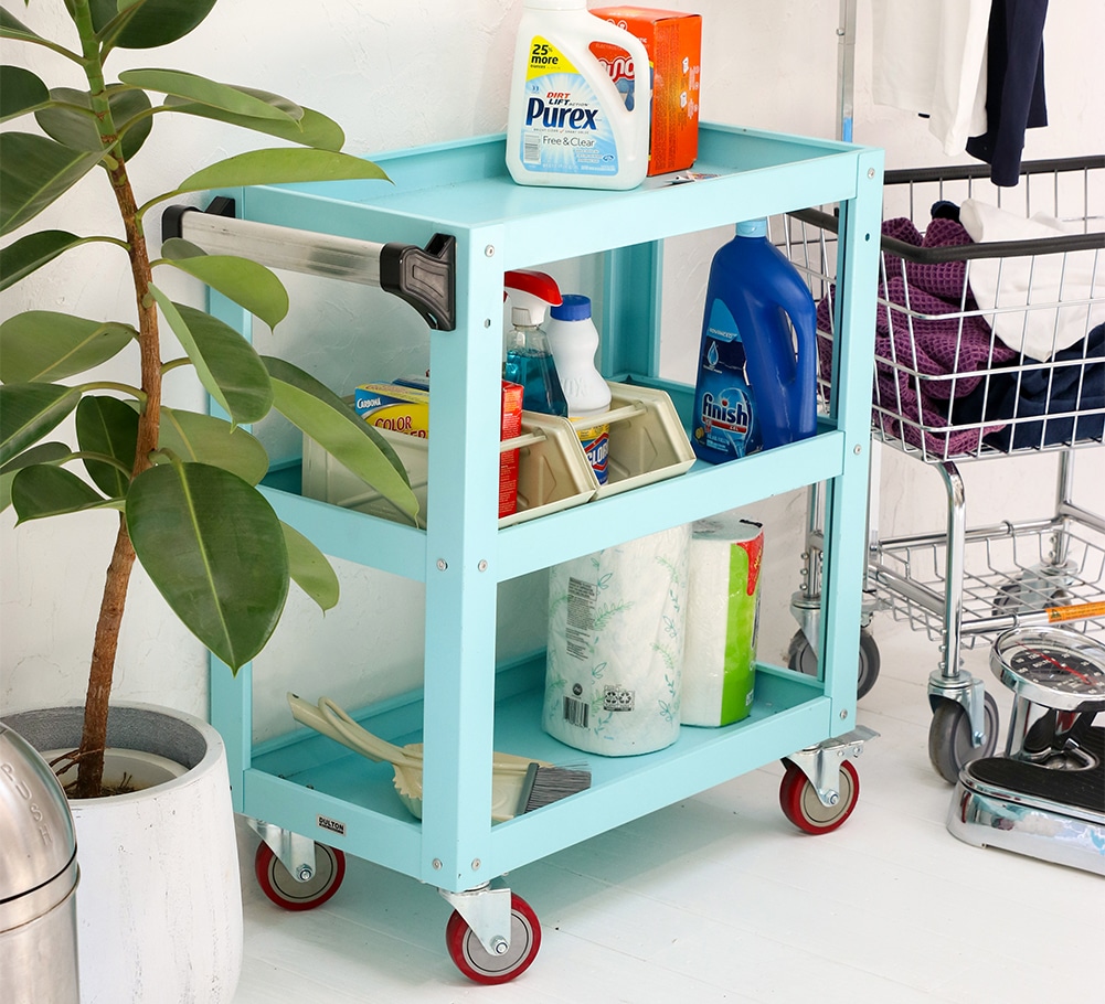 METAL TOOL CART SAX BLUE
