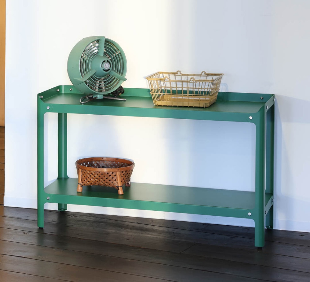 STEEL SHELF 2 LAYERS GREEN