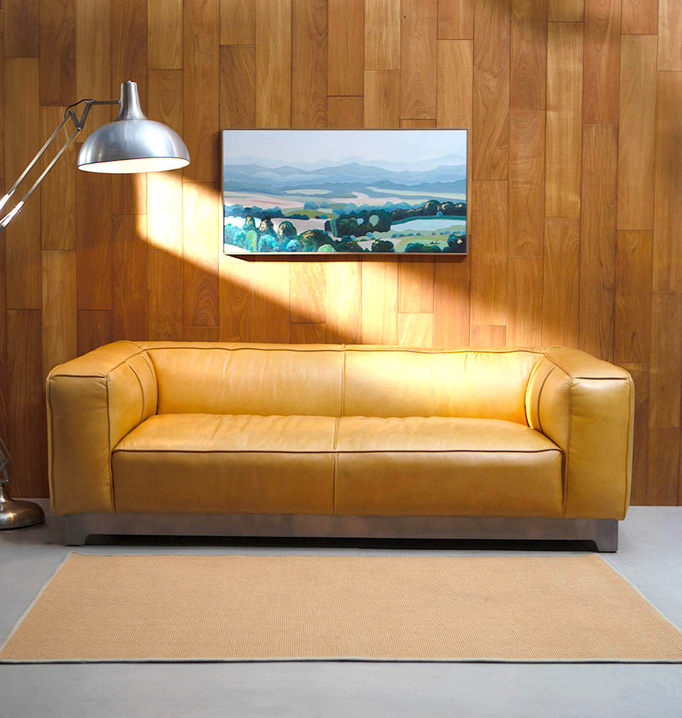 MASTER SOFA BROWN 3 SEATER