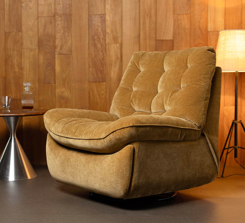 ELECTRIC RECLINING SOFA 1P TERRACOTTA