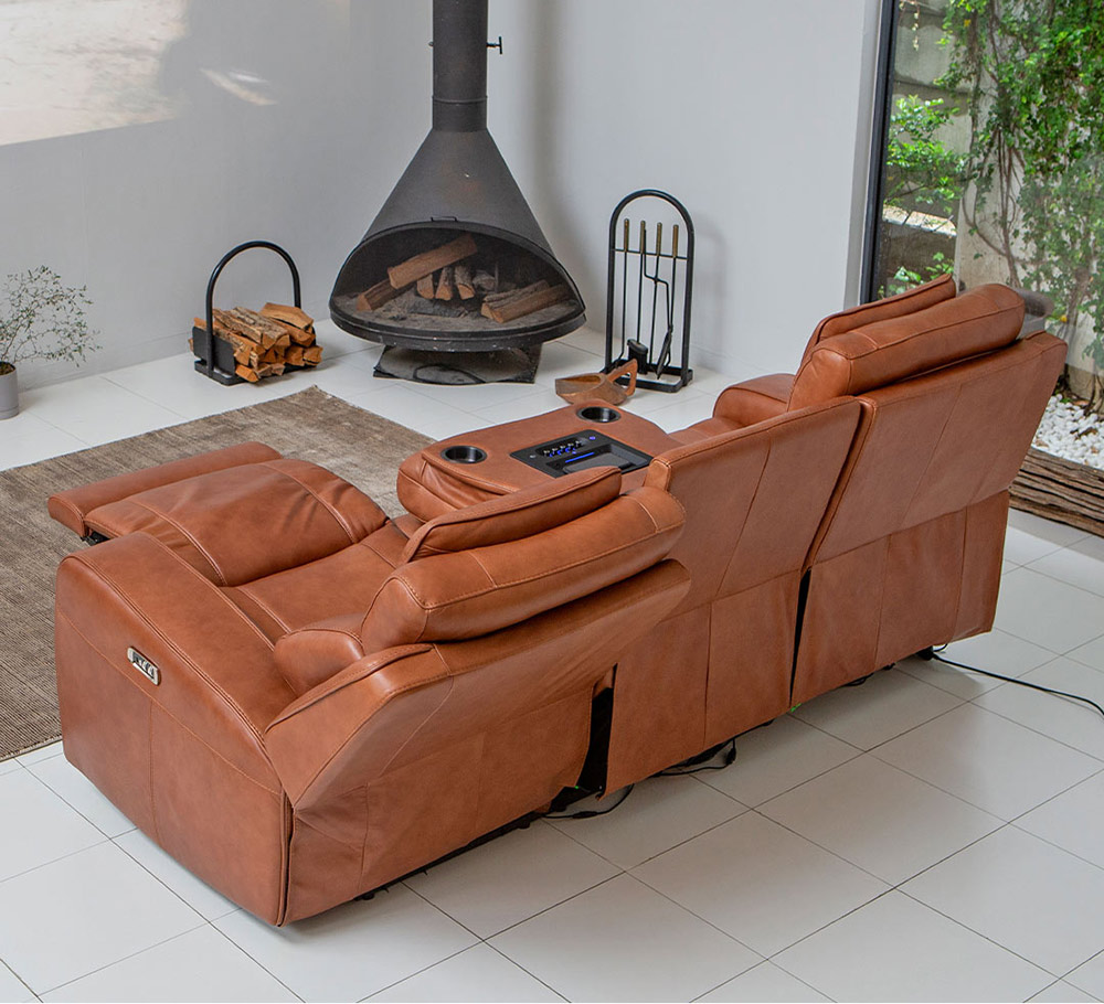 ELECTRIC RECLINING SOFA 2P SAPPHIRE BLUE