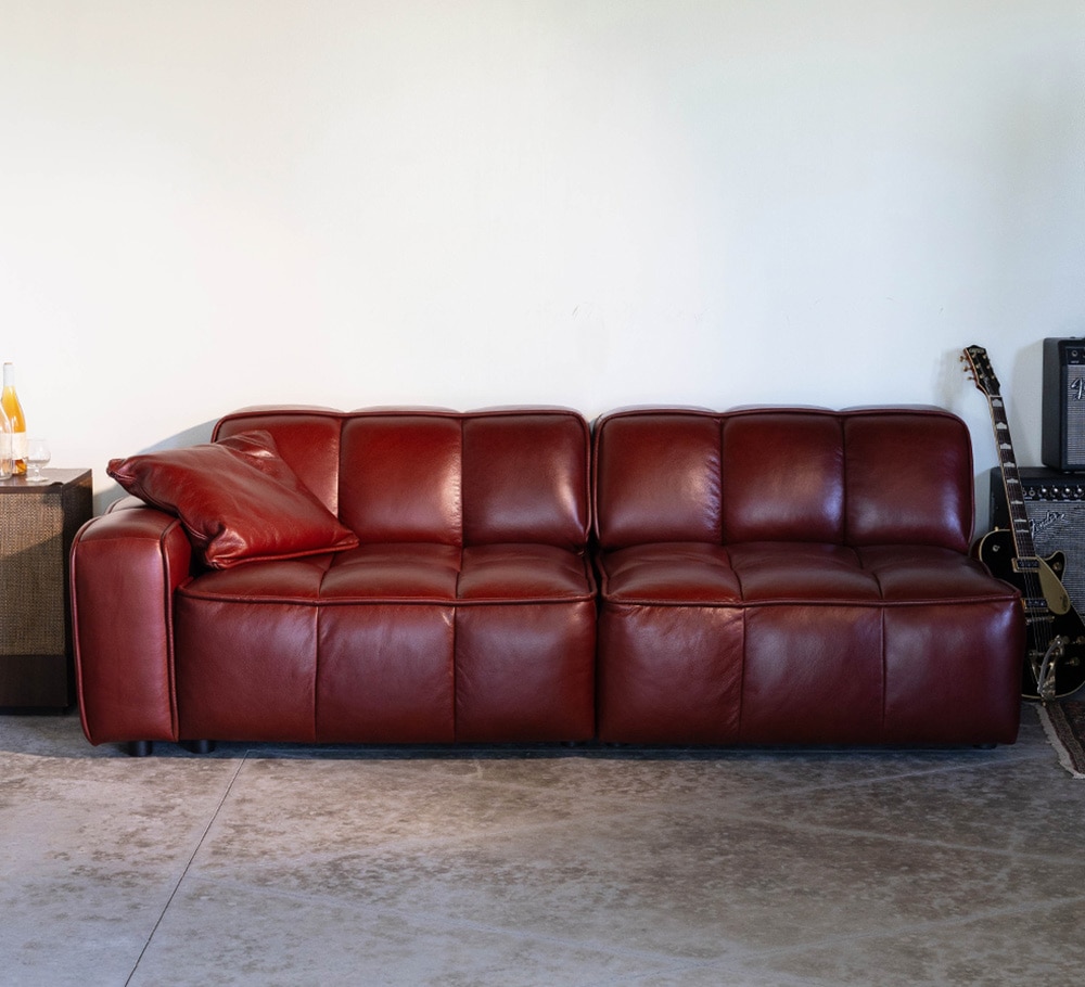 MODULE LEATHER SOFA ARM LESS