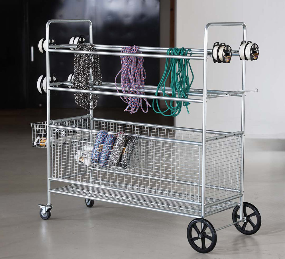 STEEL MESH CART L GALVANIZED