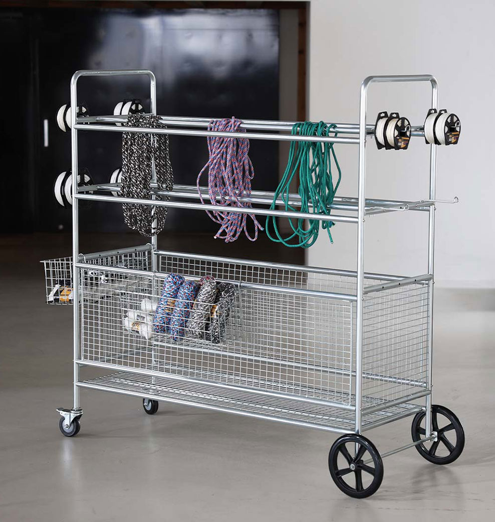 STEEL MESH CART L GALVANIZED